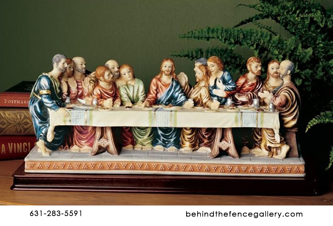DaVinci Last Supper Tabletop Statue - Click Image to Close